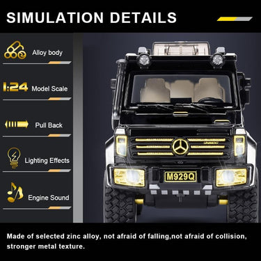 1:24 MERCEDES UNIMOG U5000 ALLOY DIECAST MODEL
